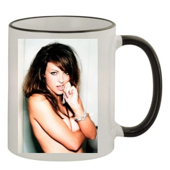 Elizabeth Hurley 11oz Colored Rim & Handle Mug