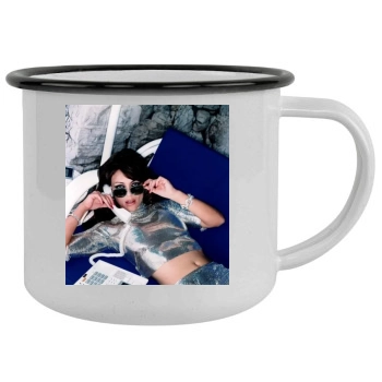 Elizabeth Hurley Camping Mug