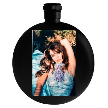 Elizabeth Hurley Round Flask