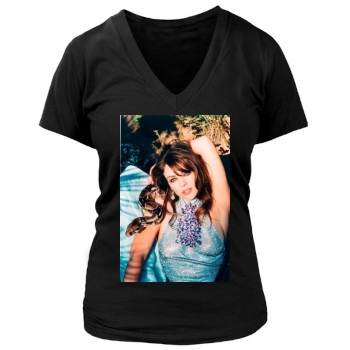 Elizabeth Hurley Women's Deep V-Neck TShirt