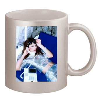 Elizabeth Hurley 11oz Metallic Silver Mug