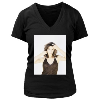 Elizabeth Hurley Women's Deep V-Neck TShirt