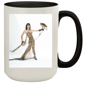 Elizabeth Hurley 15oz Colored Inner & Handle Mug