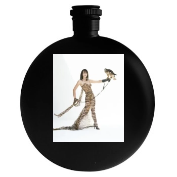 Elizabeth Hurley Round Flask