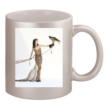 Elizabeth Hurley 11oz Metallic Silver Mug