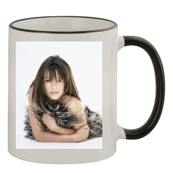 Elizabeth Hurley 11oz Colored Rim & Handle Mug