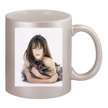 Elizabeth Hurley 11oz Metallic Silver Mug