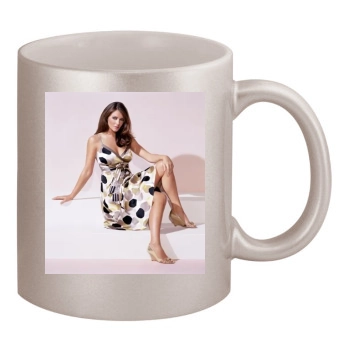 Elizabeth Hurley 11oz Metallic Silver Mug