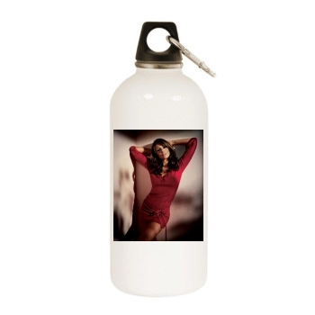 Elizabeth Hurley White Water Bottle With Carabiner