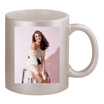 Elizabeth Hurley 11oz Metallic Silver Mug