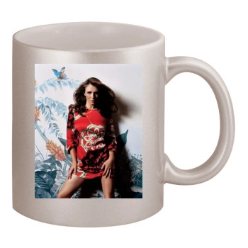 Elizabeth Hurley 11oz Metallic Silver Mug