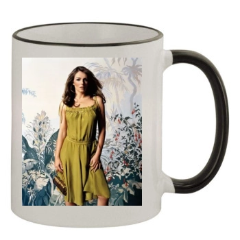 Elizabeth Hurley 11oz Colored Rim & Handle Mug