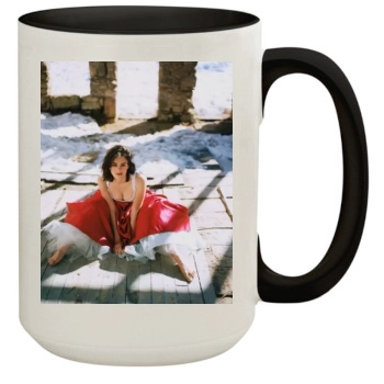 Elizabeth Hurley 15oz Colored Inner & Handle Mug