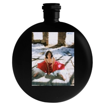 Elizabeth Hurley Round Flask