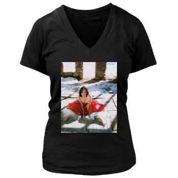 Elizabeth Hurley Women's Deep V-Neck TShirt