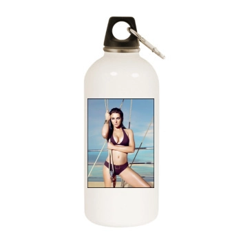 Elizabeth Hurley White Water Bottle With Carabiner