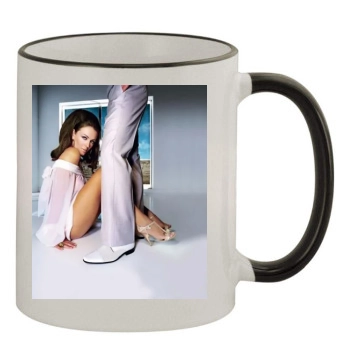 Elizabeth Hurley 11oz Colored Rim & Handle Mug