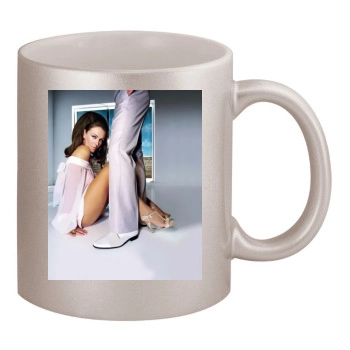 Elizabeth Hurley 11oz Metallic Silver Mug