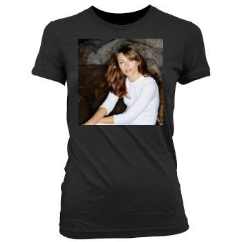 Elizabeth Hurley Women's Junior Cut Crewneck T-Shirt