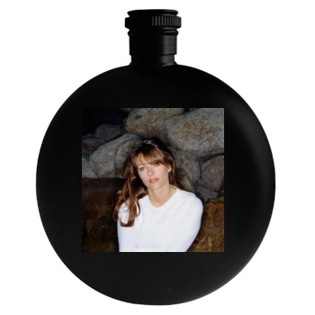 Elizabeth Hurley Round Flask