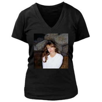 Elizabeth Hurley Women's Deep V-Neck TShirt