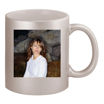 Elizabeth Hurley 11oz Metallic Silver Mug