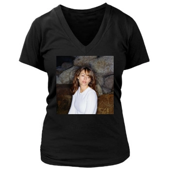 Elizabeth Hurley Women's Deep V-Neck TShirt