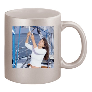 Elizabeth Hurley 11oz Metallic Silver Mug