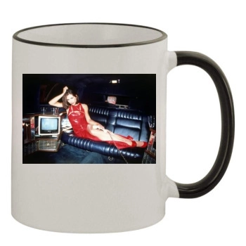 Elizabeth Hurley 11oz Colored Rim & Handle Mug