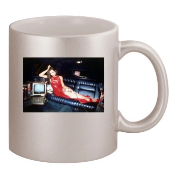 Elizabeth Hurley 11oz Metallic Silver Mug