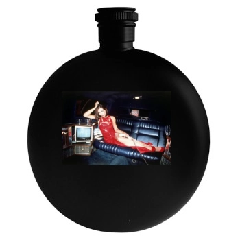 Elizabeth Hurley Round Flask