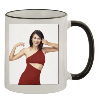 Elizabeth Hurley 11oz Colored Rim & Handle Mug