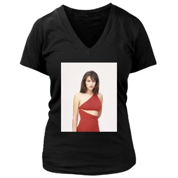 Elizabeth Hurley Women's Deep V-Neck TShirt