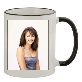 Elizabeth Hurley 11oz Colored Rim & Handle Mug