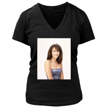 Elizabeth Hurley Women's Deep V-Neck TShirt