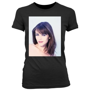 Elizabeth Hurley Women's Junior Cut Crewneck T-Shirt