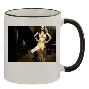 Elizabeth Hurley 11oz Colored Rim & Handle Mug