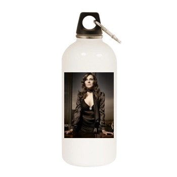 Elizabeth Hurley White Water Bottle With Carabiner