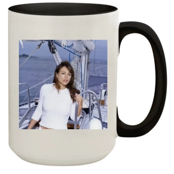 Elizabeth Hurley 15oz Colored Inner & Handle Mug