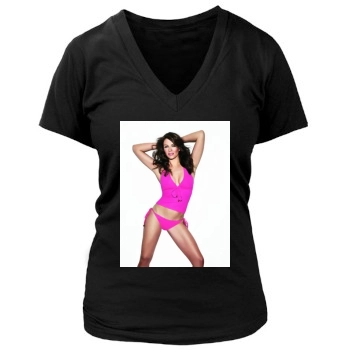 Elizabeth Hurley Women's Deep V-Neck TShirt