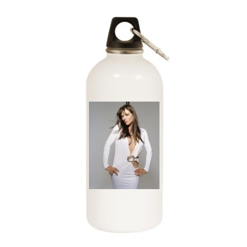 Elizabeth Hurley White Water Bottle With Carabiner