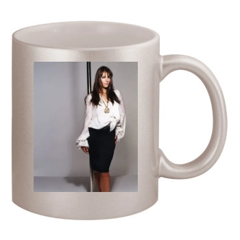 Elizabeth Hurley 11oz Metallic Silver Mug