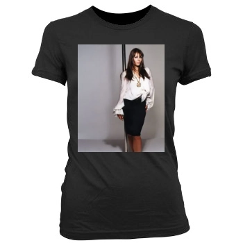 Elizabeth Hurley Women's Junior Cut Crewneck T-Shirt