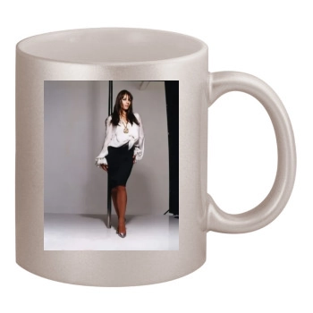 Elizabeth Hurley 11oz Metallic Silver Mug