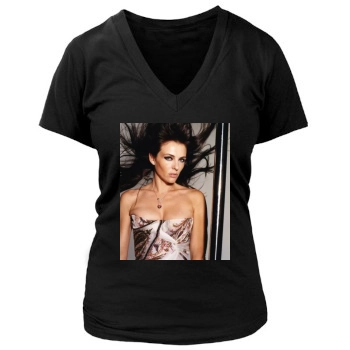 Elizabeth Hurley Women's Deep V-Neck TShirt