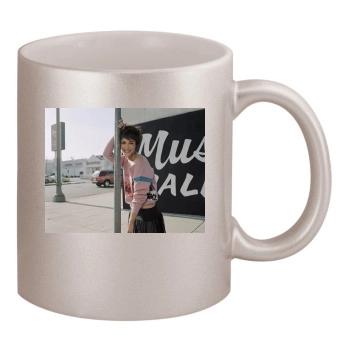 Shannyn Sossamon 11oz Metallic Silver Mug