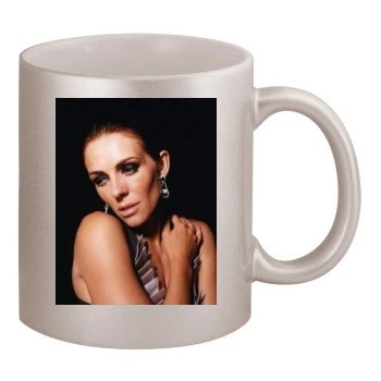 Elizabeth Hurley 11oz Metallic Silver Mug