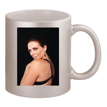 Elizabeth Hurley 11oz Metallic Silver Mug