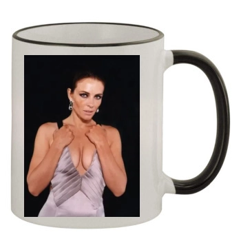 Elizabeth Hurley 11oz Colored Rim & Handle Mug