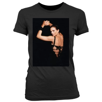 Elizabeth Hurley Women's Junior Cut Crewneck T-Shirt